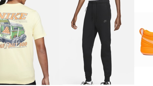 A Nike shirt, pants, and Devin Booker's sneakers.